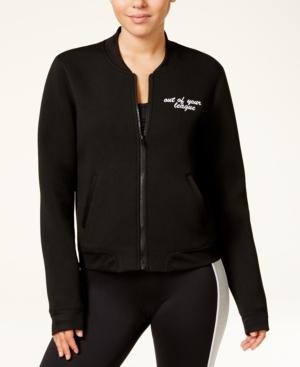 Material Girl Active Juniors' Graphic Bomber Jacket, Created For Macy's
