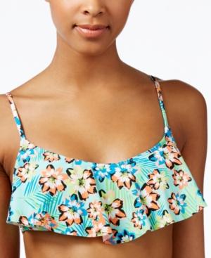 Bikini Nation Sonic Bloom Flounce Bralette Bikini Top Women's Swimsuit