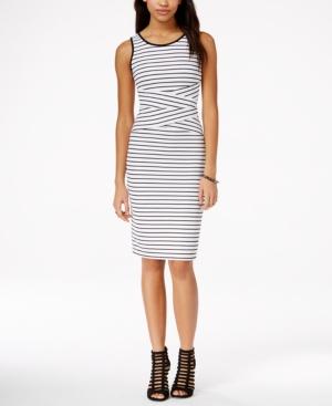 Xoxo Juniors' Crisscross Striped Sheath Dress