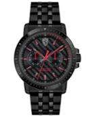 Ferrari Men's Turbo Black Stainless Steel Bracelet Watch 42mm