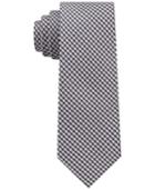 Dkny Men's City Check Ii Silk Slim Tie
