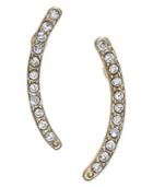 Inc International Concepts Gold-tone Pave Crystal Climber Earrings, Only At Macy's