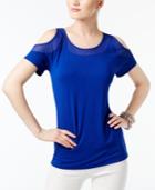 Inc International Concepts Illusion Cold-shoulder Top, Created For Macy's