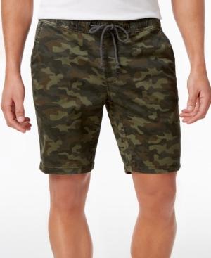 American Rag Men's Stretch Camo Twill Drawstring Jogger Shorts, Created For Macy's