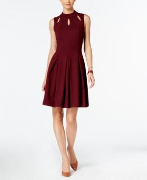 Alfani Mock-neck A-line Dress, Only At Macy's
