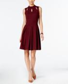 Alfani Mock-neck A-line Dress, Only At Macy's