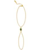 Rachel Rachel Roy Gold-tone Stone Hand Chain