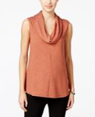 Style & Co. Sleeveless Cowl-neck Top, Only At Macy's