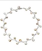 Sterling Silver Necklace, Keishi Cultured Freshwater Pearl Branch