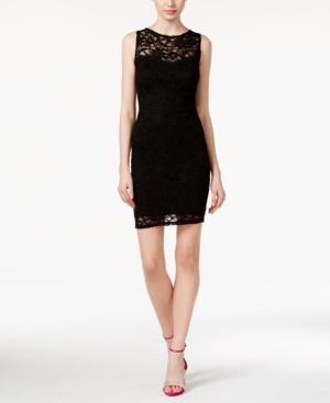 Jump Juniors' Lace Tie-back Sheath Dress