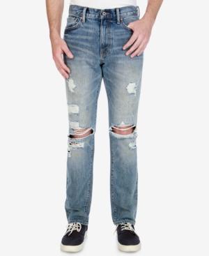 Lucky Brand Men's 410 Athletic-fit Destroyed Castle Hills Cotton Jeans