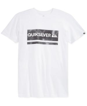 Quiksilver Men's Check My Spray Graphic-print Logo T-shirt