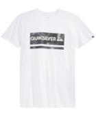 Quiksilver Men's Check My Spray Graphic-print Logo T-shirt