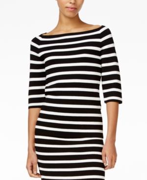 Rachel Rachel Roy Striped Off-the-shoulder Top, Only At Macy's