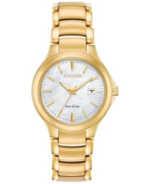 Citizen Eco-drive Women's Chandler Gold-tone Stainless Steel Bracelet Watch 30mm