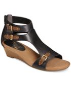 Aerosoles Yet Another T-strap Wedge Sandals Women's Shoes