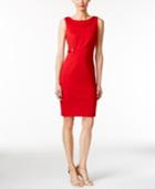 Calvin Klein Sleeveless Asymmetrical Cutout Sheath Dress