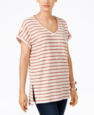 Style & Co. Petite Striped Top, Only At Macy's