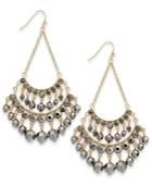 Thalia Sodi Gold-tone Crystal Swing Chandelier Earrings, Created For Macy's