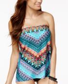 Miraclesuit Casbah Underwire Bandeau Tankini Top Women's Swimsuit
