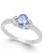 Tanzanite (1/2 Ct. T.w.) & Diamond Accent Ring In 14k White Gold