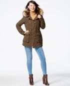 Rachel Rachel Roy Faux-fur-trim Button-front Anorak
