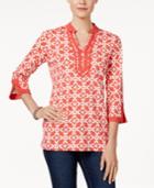 Charter Club Iconic-print Tunic, Only At Macy's