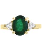 Gemstone Bridal By Effy Ruby (9/10 Ct.t.w.) & Diamond (1/2 Ct. T.w.) Ring In 18k White Gold(also Available In Emerald)