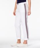 Style & Co Striped Boyfriend Jeans, Created For Macy's