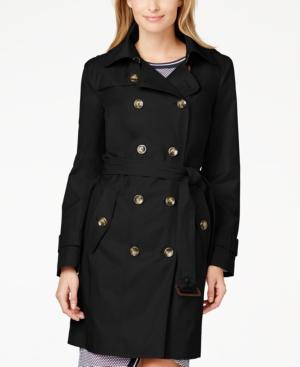 London Fog Petite Double-breasted Trench Coat