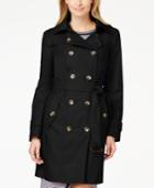 London Fog Petite Double-breasted Trench Coat