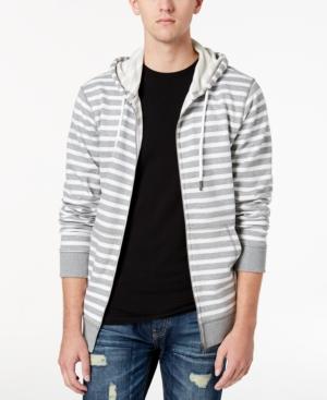 American Rag Men's Striped Zip-front Hoodie, Created For Macy's