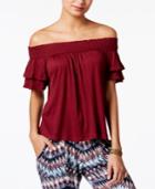American Rag Ruffled Off-the-shoulder Top, Created For Macy's