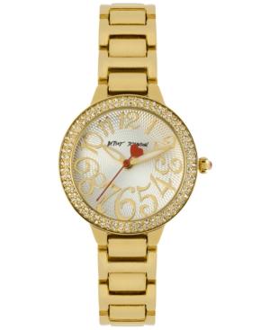 Betsey Johnson Women's Gold-tone Bracelet Watch 32mm Bj00235-01