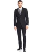 Vince Camuto Black Solid Slim-fit Suit