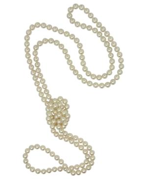 Majorica Pearl Necklace, Organic Man-made Pearl Endless Rope