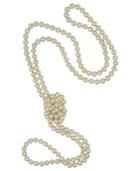 Majorica Pearl Necklace, Organic Man-made Pearl Endless Rope