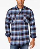 Weatherproof Vintage Men's Faux Fur-lined Plaid Flannel Shirt Jacket, Only At Macy's
