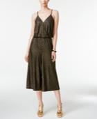 Thalia Sodi Metallic Chain-strap Culotte Jumpsuit, Only At Macy's