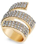 Thalia Sodi Gold-tone Pave Coil Ring, Created For Macy's
