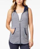 Tommy Hilfiger Striped Knit Vest, Created For Macy's