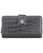 Giani Bernini Croc-embossed Saffiano Zip-around Wallet, Created For Macy's