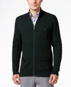 Tasso Elba Men's Big And Tall Ribbed Mock Turtleneck Ribbed Sweater, Only At Macy's