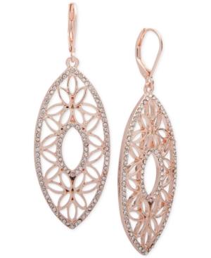 Anne Klein Cubic Zirconia Openwork Drop Earrings