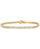Diamond Swirl Tennis Bracelet (1 Ct. T.w.) In 14k Gold