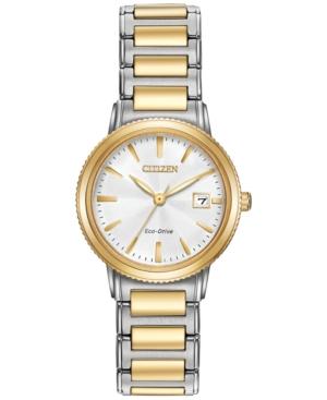 Citizen Women's Eco-drive Two-tone Stainless Steel Bracelet Watch 27mm Ew2374-56a