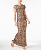 Betsy & Adam Sequined Gown