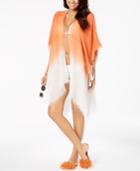 Steve Madden Ombre Metallic-stripe Boho Wrap & Cover-up