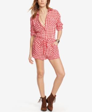 Denim & Supply Ralph Lauren Gingham Plaid Romper