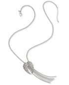 Thalia Sodi Silver-tone Angel's Wings Fringe Necklace, Only At Macy's